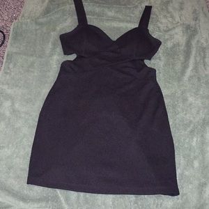 Little black dress with zipper